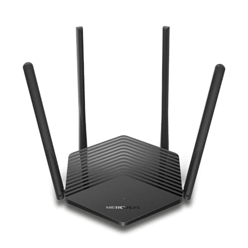 MERCUSYS AX1500 Dual-Band WiFi 6 Router (MR60X) – Gigabit Wireless Router, 1.5 Gbps Speed, OFDMA, MU-MIMO, 4× Antennas, Beamforming, Parental Controls, WPA3 Security