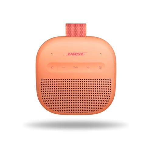 Bose SoundLink Micro Portable Bluetooth Speaker (2nd Gen), Wireless Outdoor Speaker, Up to 12 Hours Battery Life, Waterproof and Dustproof, Sunset Peach