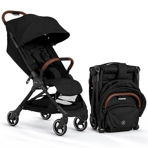 Silver Cross Clic Compact Stroller - Lightweight Travel Stroller for Newborn to Toddler (Birth to 55 lbs.), One-Hand Fold, Lie-Flat Seat, Airplane Cabin Approved, UPF50+ Canopy