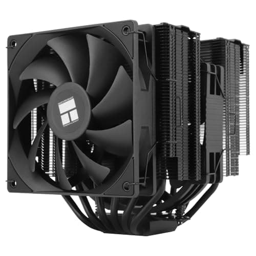 Thermalright Peerless Assassin 140 Black CPU Cooler, 6 Heat Pipes AGHP Technology,Dual PWM Fans with 1500RPM Speed, Double Towers Cooler,for AM5/AM4&Intel LGA 1700/1851/1150/1151/1200,PC CPU Cooling