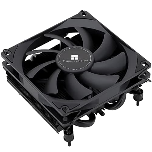 Thermalright AXP90 X36 Black Low Profile CPU Air Cooler, with 92mm Slim PWM Fan for 2700RPM High Speed ITX CPU Fan, AGHP Technology, for AMD AM4 AM5/Intel 1150/1151/1200/1700