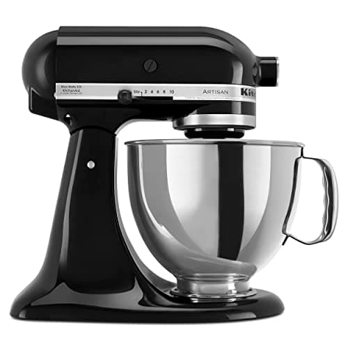 KitchenAid Artisan Series 5-Quart Tilt-Head Stand Mixer, Onyx Black, KSM150PSOB