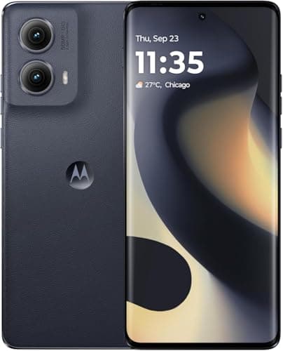 Motorola Edge 5G (2024) (256GB+8GB RAM) 6.6" P-OLED 144Hz Display, 50MP Camera, 5000mAh Battery, Unlocked Midnight Blue (Renewed)
