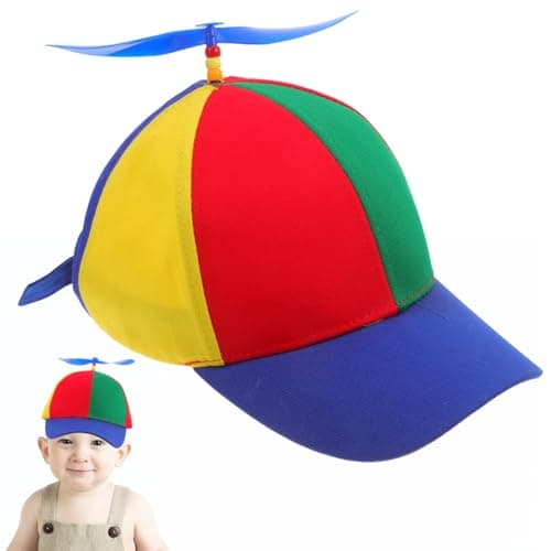 INOOMP Kids Baseball Hat with Detachable Dragonfly Top Unisex Peaked Cap for Boys Girls Ages 3-8 Summer Outdoor Sports Blue
