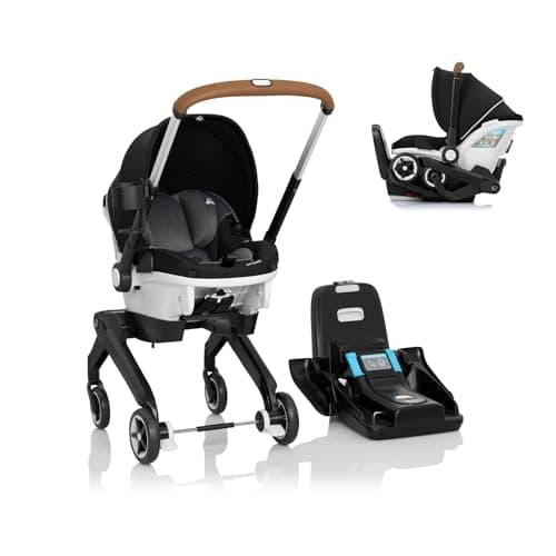 Gold Shyft DualRide with Carryall Storage Infant Car Seat and Stroller Combo (Moonstone Gray)