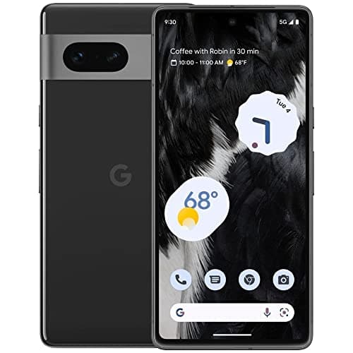 Google Pixel 7 (5G) 128GB (Canadian Model GVU6C) Unlocked - Obsidian (Renewed)
