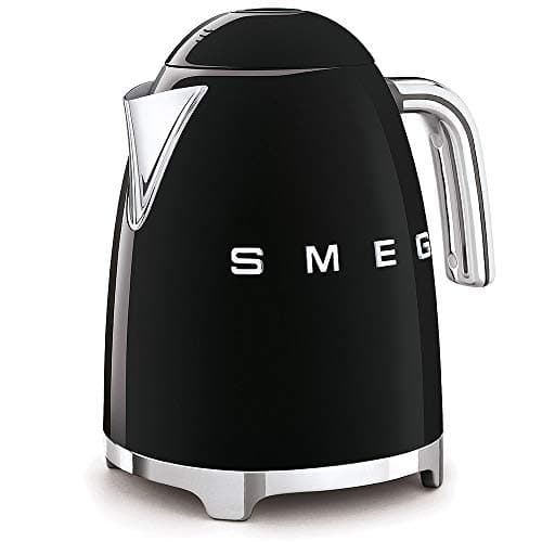 Smeg 50's Retro Style Kettle, 1.7L, 7 Cups, Automatic Shut Off, Black, KLF03BLUS