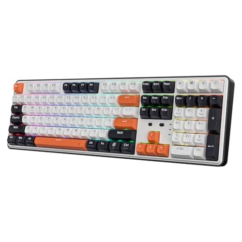 Redragon K689 PRO Wireless Gasket RGB Gaming Keyboard, 104 Keys + Extra 4 Hotkeys Mechanical Keyboard w/Upgraded Hot-swappable Socket, 3-Layer Noise Dampening, Round PBT Keycaps, Custom Linear Switch