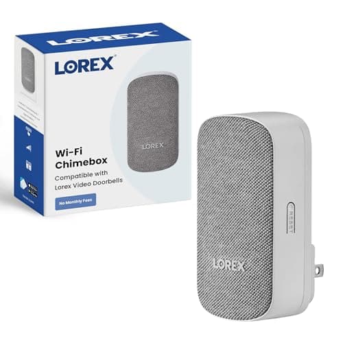 Lorex Wi-Fi Chimebox for Video Doorbells | Motion & Door Alerts with Custom Ringtones | Plug & Play | 1-to-Many Flexibility | Indoor Chime for Lorex Sensors & Cameras | Proudly Canadian
