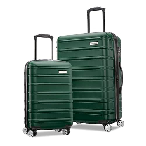 Samsonite Omni 2 Hardside Expandable Luggage with Spinner Wheels, Emerald Green, 2-Piece Set (Carry-on/Medium), Omni 2 Hardside Expandable Luggage with Spinner Wheels