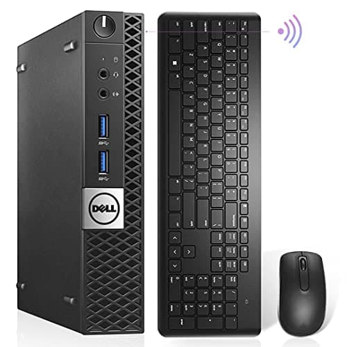 Dell Mini PC OptiPlex 7040 Micro Desktop, i7 6700T Quad Core Up to 3.60GHz,16GB DDR4 512GB M.2 NVMe SSD, AX900 WiFi + Bluetooth, HDMI, Windows 11 Pro, Wireless Keyboard & Mouse (Renewed)