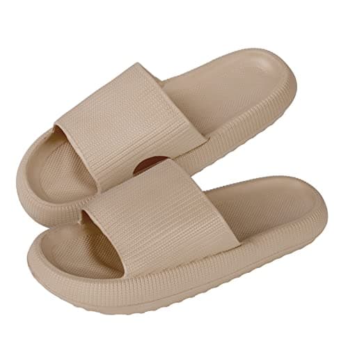 RXLLDOLY Pillow Slides Slippers for Women and Men Cloud Thick-Soled Quick Drying EVA Open Toe Shower Unisex Non-Slip Super Soft Shower Spa Bath Pool Beach House Sandals