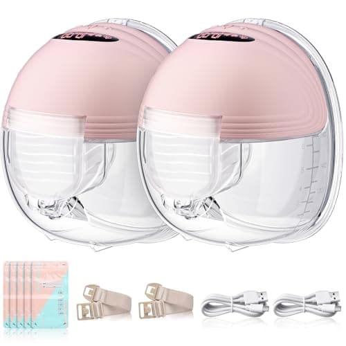 Breast Pump, Wearable Electric Breast Pump, for Breastfeeding with 24mm Double-Sealed Flange, 3 Modes & 12 Levels,Smart Display, Low Noise (2PACK)