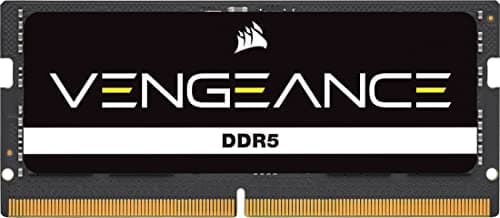 CORSAIR Vengeance SODIMM DDR5 RAM 16GB (1x16GB) Up to 5600MHz CL48 Intel XMP iCUE Compatible Computer Memory - Black (CMSX16GX5M1A5600C48)