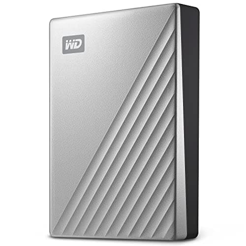 WD 2TB My Passport Ultra for Mac Silver, Portable Hard Drive, External HDD, includes backup software with defense against ransomware, and password protection, USB-C and USB 3.1 compatible - WDBPMV0040BSL-WESN