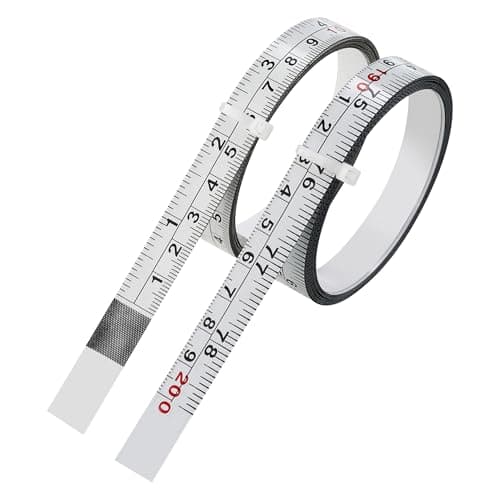 Jwodo 2-Pack Steel Self-Adhesive Measuring Tape, 200cm/78Inch