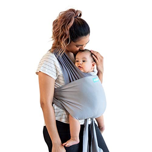 Moby Easy-Wrap Carrier | Baby Carrier and Wrap in One for Mothers, Fathers, and Caregivers | Designed for Newborns, Infants, and Toddlers | Holder Can Carry Babies up to 33 lbs