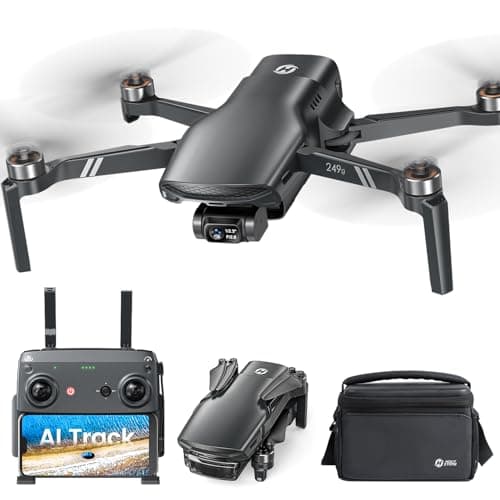 Holy Stone HS900 Drones for Adults with Camera 4K; 3 Axis Brushless Gimbal Drone 249g with 20000Ft Range, Visual Tracking, 4K/30FPS Video, 48MP Photo,GPS Smart Return, Travel Essentials Lightweight
