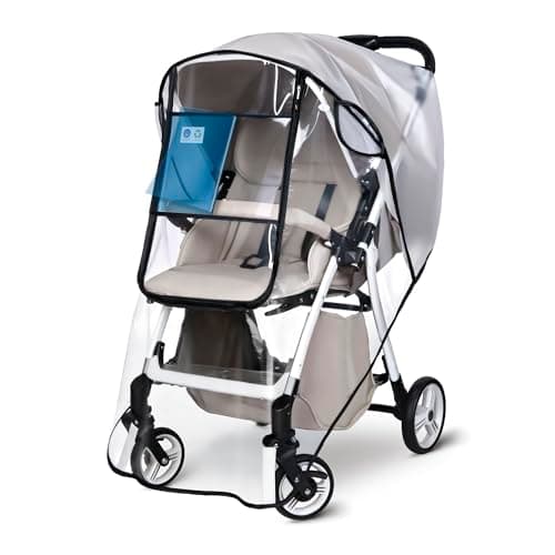 bemece Stroller Rain Cover, Rain Cover for Stroller, Universal Travel Weather Shield, Windproof and Waterproof