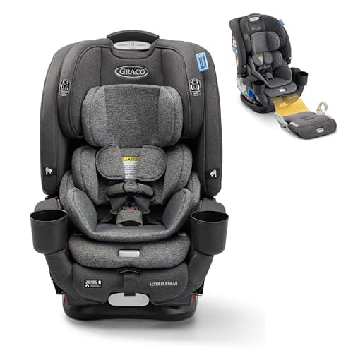 Graco 4Ever DLX Grad 5-in-1 Convertible Car Seat | Versatile, Comfortable, and Safe for Babies through Preteens | 1.8-54 kg (4-120 lb) | Harrison