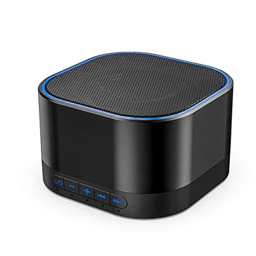 Magicteam Sleep Sound White Noise Machine with Natural Soothing Sounds and Memory Function 32 Levels of Volume Powered by AC or USB and Sleep Timer Sound Therapy for Baby Kids Adults … (Black)