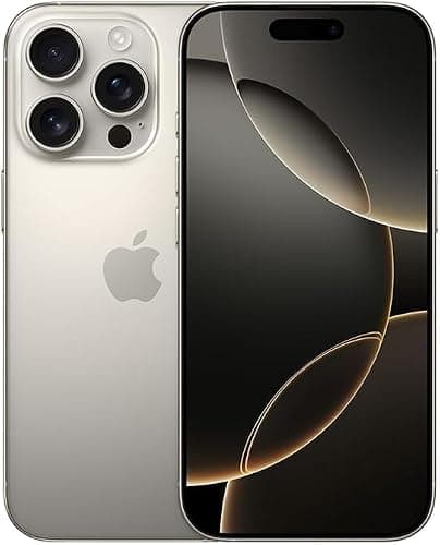 Apple iPhone 16 Pro (eSIM only), 256GB, Natural Titanium - Unlocked (Renewed)