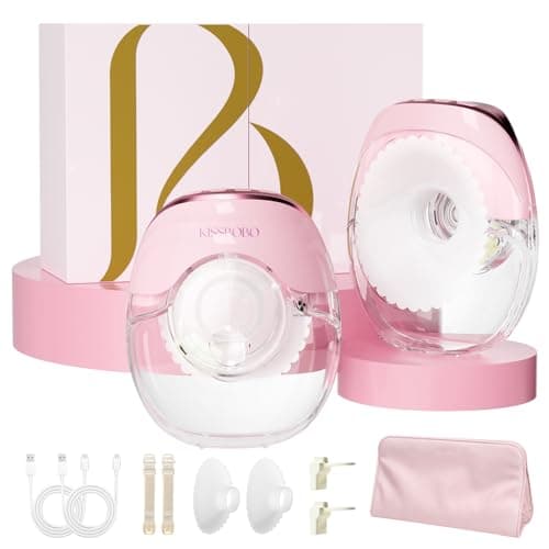 Wearable Breast Pump Double K8, Ultra Thin Hands Free Breast Pump, 3 Modes 8 Levels Portable Tire Lait Electrique, Super Quiet for Discreet Pumping