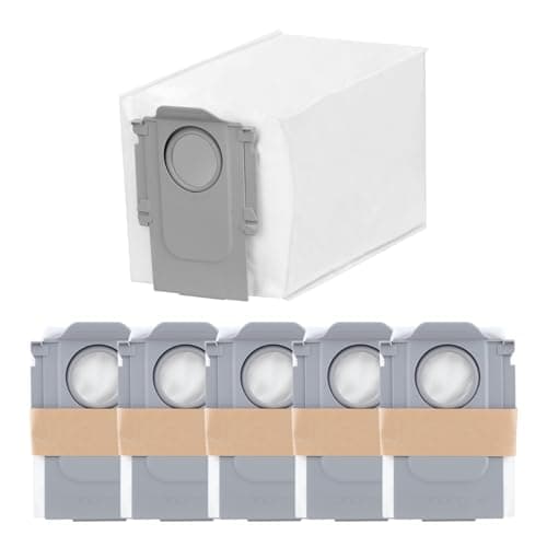roborock 6 Packs Disposable Dust Bags for Qrevo S Pro, Qrevo S5V, QV 35A QRevo series, S8 Max(V) Ultra, QrevoMaxV, QrevoPro, Qrevo Curv, Qrevo Curv S5X, Qrevo Edge, Saros 10, Saros Z70 Robot Vacuum