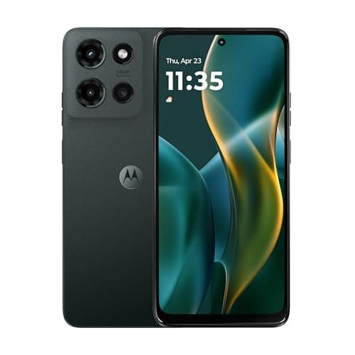 Motorola Moto G 5G (2025), (128GB+128GB SD Card) 6.7" 120Hz Display. 50MP Camera, 5000mAh Battery, Unlocked Smartphone (with 128 GB SD Card) - Forest Gray (Renewed)