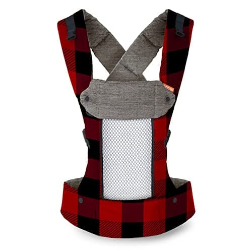 Beco 8 Baby Carrier Newborn to Toddler - Cool Hybrid Baby Body Carrier - Baby Carrier Backpack & Baby Front Carrier with Adjustable Seat - Ergonomic Baby Holder Carrier 7-45 lbs (Buffalo Plaid)