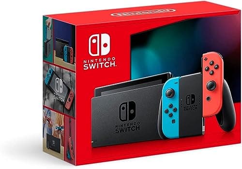 Nintendo Switch Console with Neon Blue and Red Joy-Con (Japanese Version)