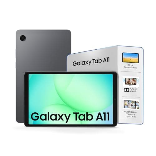 Samsung Galaxy Tab A11, 22.05 cm (8.7 inch) TFT LCD Display, 4 GB RAM, 64 GB Storage, Wi-Fi + LTE Tablet | International Version (Gray)