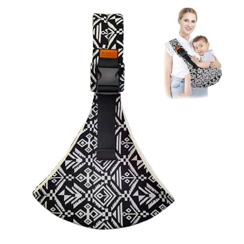 Baby Sling Carrier,2026 New Baby Carrier, Adjustable Baby Sling, Anti-Slip Hip Seat Portable Toddler Carrier,Carrying 10-30 lbs(Black Sailboat)