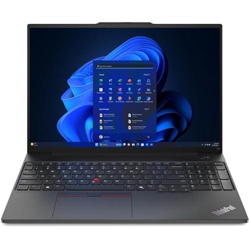 Lenovo ThinkPad E16 Gen 2 2025 Laptop, 12-Core Intel Core Ultra 7 155U, 16" WUXGA IPS Display, Intel Graphics, 40GB DDR5 1TB SSD, Keyboard, Thunderbolt 4, Wi-Fi 6, Win11 Pro