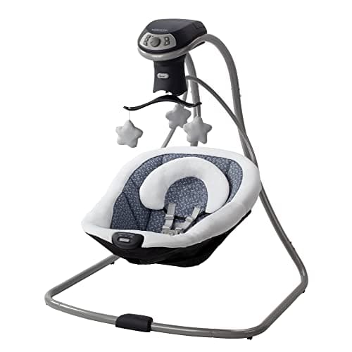 Graco Simple Sway LX Baby Swing with Multi-Direction Lounger, Hutton