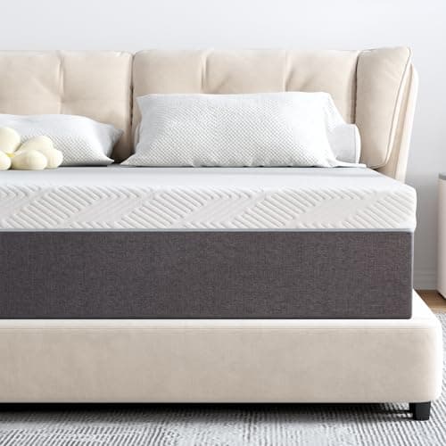 Twolike Queen Mattress, 10 Inch Mattress Gel Memorys Foam Mattress in Box, Mattress for Back Pain Reliefs, Double Bed Mattress for Sleep Supportive and Pressure Alleviation…