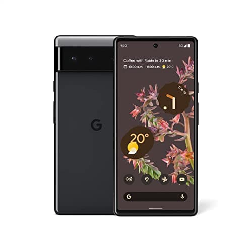 Google Pixel 6 (5G) 128GB Unlocked - Stormy Black (Renewed)