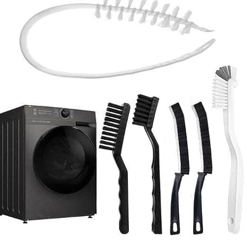Washing Machine Cleaning Brush Kits, Front Load Washer Machine Cleaner Accessories with 1PCS Drum Slot Cleaner Brushes and 5 Pcs Crevice Cleaning Brush for Tight Spaces and Washer Rubber Seal