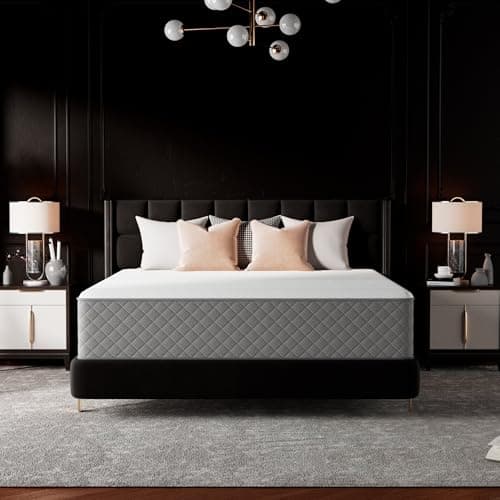 Queen Mattress 12 Inch Hybrid, Medium Firm, Memory Foam & Pocket Springs, Pressure Relief, Safe Materials, CertiPUR-US Certified, Mattress Queen in a Box