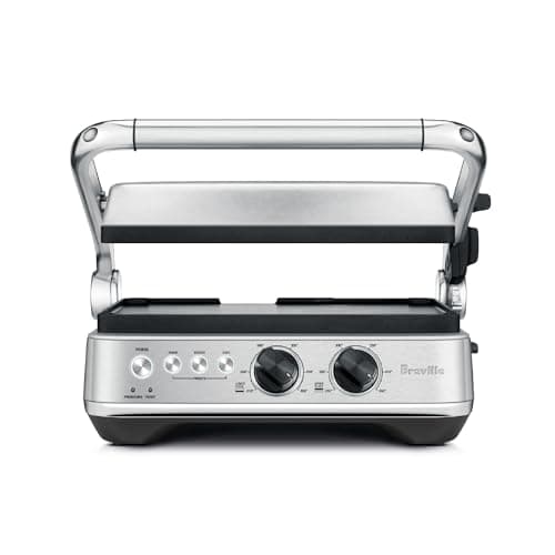 Breville BGR700BSS1BCA1 The Sear and Press Open Flat Grill, 10x12, Silver
