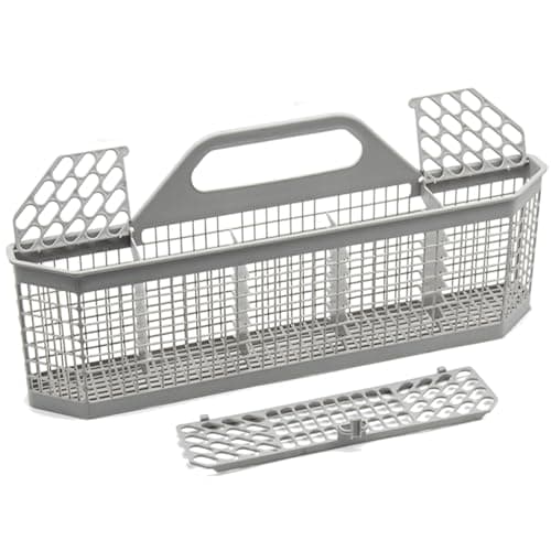 Dishwasher Basket & Universal Dishwasher Silverware Replacement Basket, Compatible with Kitchen Aid Dishwasher Cutlery Rack Basket Compatible with GE Dishwasher