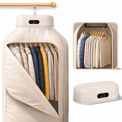 Portable Clothes Dryer, Compact Quiet Drying Machine with Adjustable Timer, Fast Dry for Apartment, RV, Travel, Small Spaces
