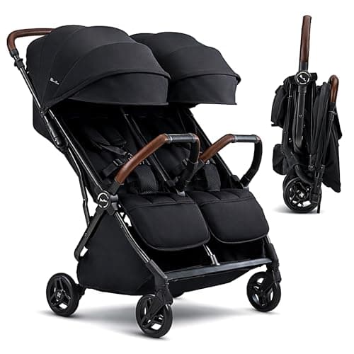 Silver Cross Jet Double - Carries Two Passengers with Ease, Each Seat Holds up to 50 lbs., Super Lightweight with Slimline Design to Navigate Tight Turns and Doorways Effortlessly