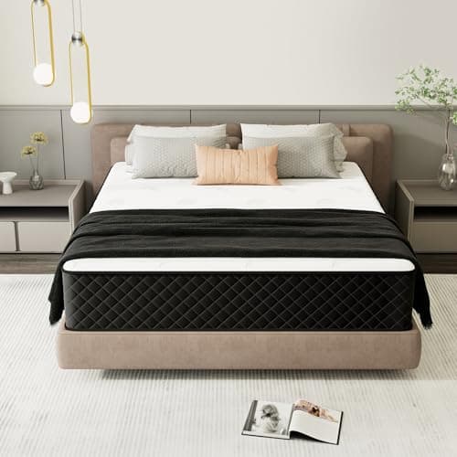 Swbvs Queen Mattress, 12 inch Queen Size Mattress, Memory Foam & Individual Pocket Springs, Medium Firm Quen Mattress in a Box, Pressure Relief, CertiPUR-US Certified