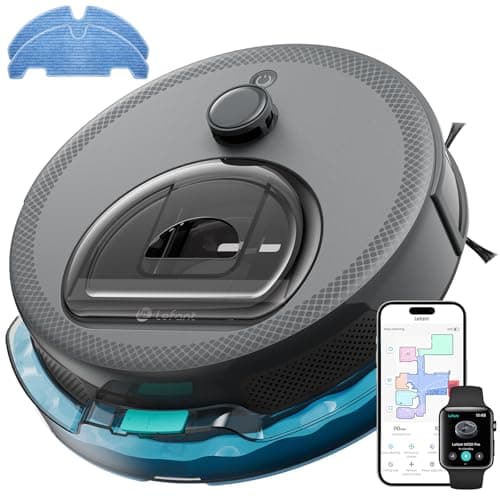 Lefant LiDAR Robot Vacuum and Mop,Multi-Floor Mapping,Visible Dustbin,Customized Cleaning,190° PSD Obstacle Avoidance,150mins Runtime,WiFi/Alexa/APP, Hard Woods & Carpets M330 Pro