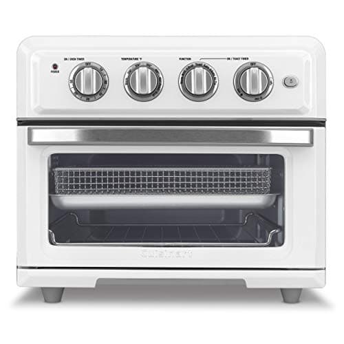 Cuisinart Convection AirFryer Toaster Oven, Premium 1800-Watt Motor with 7-in-1 Functions and Wide Temperature Range, Large Capacity Air Fryer with 60-Minute Timer/Auto-Off, White (TOA-60WC)
