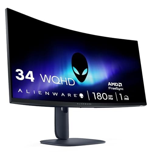 Alienware 34 Gaming Monitor –AW3425DWM, WQHD VA Panel, 180Hz