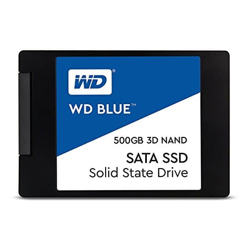 Western Digital 500GB WD Blue 3D NAND Internal PC SSD - SATA III 6 Gb/s, 2.5"/7mm, Up to 560 MB/s - WDS500G2B0A