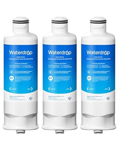 Waterdrop WD-F45 Replacement for Samsung® DA97-17376B, HAF-Qin/EXP, DA97-08006C, RF28R7201SR, RF28R7351SG, Refrigerator Water Filter, 3 Filters