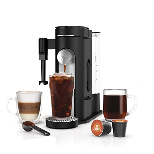 Ninja | Coffee Maker | Single Serve |Brew with Coffee Pods & Grounds| Compatible with K-Cup Coffee Pods | 4 Brew Styles, up to 24oz Cup Sizes & 56oz Removable Reservoir | Black | PB051C
